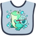 thumbnail image 3 of Inktastic Frog, Tadpole, and Bubbles Boys or Girls Baby Bib, 3 of 4