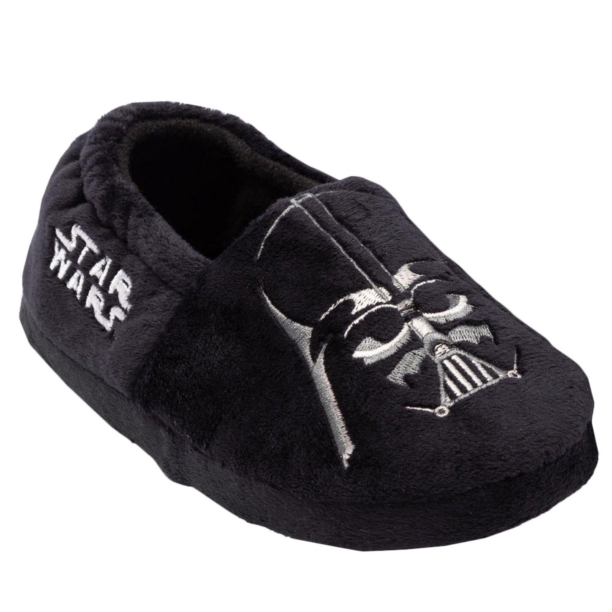 Disney Star Wars Boys Slippers in Black and White 