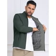 thumbnail image 7 of DARING DIVA Lightweight Stand Collar Full Zip Up Golf Bomber Jacket S Dark Green, 7 of 7