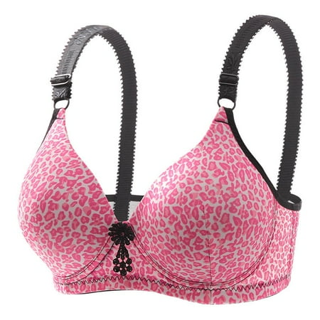 

SELONE 2023 Everyday Bras for Women Push Up No Underwire Everyday for Sagging Breasts Printing Gathered Together Daily No Rims Nursing Bras for Breastfeeding High Impact Sports Bras for Women Pink M
