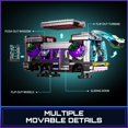 thumbnail image 3 of Juego de ladrillos de construcción FUNWHOLE Cyberpunk Future-Bus con luces, 605 piezas, 3 of 6
