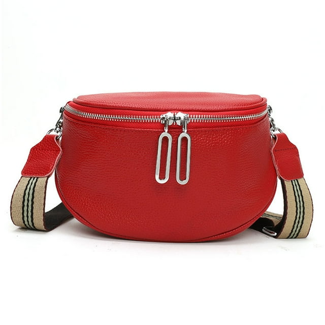 Bolso bandolera de cuero genuino para mujer/bolso tipo cartera/bolso de sillín de piel de vaca/bolso de pecho/bandolera de hombro