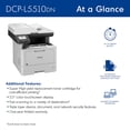 thumbnail image 2 of Impresora láser monocromática Brother DCP-L5510DN con impresión dúplex, 2 of 7