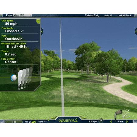 OptiShot - Optishot2 Golf In a Box 3 - Golf Simulator (Includes projector, screen, infared sensor, mat, & net) - Multicolor