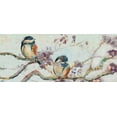 thumbnail image 2 of Pinto, Patricia 14x8 Black Ornate Wood Framed with Double Matting Museum Art Print Titled - Birds on Cherry Blossom Branch, 2 of 4