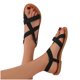 thumbnail image 5 of Sandalias de mujer de verano Calzado casual Sandalias casuales de mujer de color sólido Wmkox8yii  nm5190, 5 of 5