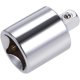 thumbnail image 1 of Adaptador de casquillo reductor de 1/2 pulgada hembra a 1/4 pulgada macho de acero Cr-V, 1 of 3