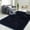 Cobalt, variant on HR Plush Grey Solid Color Shag Rug - Thick Pile, High-End, Soft & Cozy Floor Carpet for Bedroom & Living Room