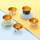 thumbnail image 4 of Uxcell 100 Pcs Forros para Cupcakes de Aluminio de Un Solo Lado, Muffins a Prueba de Grasa para Decoración de Fiestas de Boda y Cumpleaños, Negro Amarillo (Patrón Redondo), 4 of 6