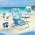 thumbnail image 6 of WaleafBackpack Beach Chairs for Adults,1 Pack Folding Heavy Duty Camping Chair with Large Pockets and Cup Holder, 6 of 7