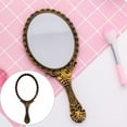 thumbnail image 2 of Vintage Handheld Makeup Mirror with Handle Travel Cosmetic Mirror, Decorative Vanity Mirror, Personal Makeup Mirror, Handle Makeup Mirror, Portable Hand Mirror for Travel(Bronze), 2 of 9
