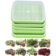 thumbnail image 1 of Kit de bandeja de germinación de germinador de semillas sin suelo, cesta hidropónica de dos niveles con tapa para jardín y hogar, 5 uds., 1 of 5