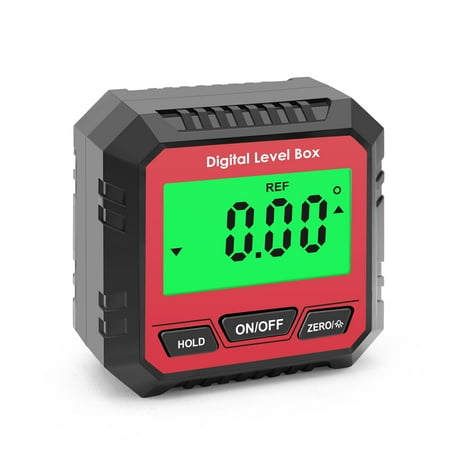 

Walmeck Magnetic Digital Angle Meter Absolute and Relative Measurement Angle and Slope Conversion Inclinometer LCD Display with Backlight Versatile Clinometer