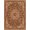 Burgundy Burnt Orange Ivory, Pattern 3, variant on ODIKA Boho Solid Vintage Butterfly Print Border Scroll Ornate Shaped Flowing Dynamic for Bedroom, Bedside, Nursery, Pet Friendly & Kids Safe