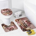 thumbnail image 4 of 4Pcs Shower Curtain Sets with Rugs Shower Curtain Set with Shower Curtain And Rugs 4 Piece Icing on The Cake Waterproof Personality Pattern Bath Curtains Sweet Food Dessert for Bathroom Decor Sets, 4 of 8