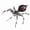 Black & Red, variant on 65PCS Mechanical War Spider Weapons Accessories Kit, 3D Metal Assembly Model Upgrade Parts, Sci-Fi DIY Add-On Set for Spider Model, Stainless Steel Alloy Upgrade Kit (Green & Purple)
