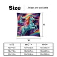 thumbnail image 5 of Robot Unicorn Attack Luxurious Velvet Decorative Pillows Covers - Set of 2 Throw Pillow Covers for Chair, Unique Patterns, 16x16, 18x18, 20x20 Inches for Any Occasion, 5 of 6