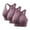 Purple, variant on 3PC Front Zipper Sports Bras for Women Pack Wireless Push Up Bras Cross Back Quick Dry Breathable Comfortable Bras