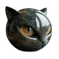 Festive Cats Shape Sculpture Paperweight Durability Resin Desktop Ornamentation Halloween Home Decoration Gift for Friend