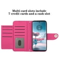 thumbnail image 2 of for Motorola Edge 40 Neo Wallet Case, Elegant Card Holder Cash Slot PU Leather Kickstand Wrist Strap Shockproof Protective Flip Women Girls Case Cover for Motorola Edge 40 Neo, Rose, 2 of 7