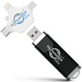 thumbnail image 1 of Memoria USB ThePhotoStick Omni de 128 GB con respaldo multipuerto, 1 of 8