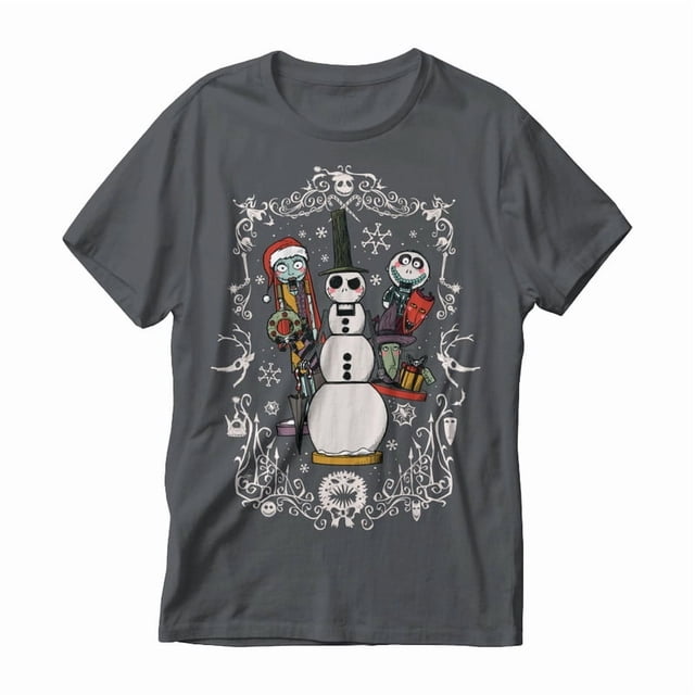 Playera Extraño mundo de Jack para Mujer, Cuello Redondo Manga Corta Oxford Talla EG