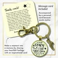 thumbnail image 2 of Cross Country Run Coaching Gutsy Goodness Medium Bronze Adult Keychain Great Coach Gift, 2 of 8