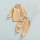 thumbnail image 2 of Odeerbi 3M-3Y Niños Niñas Algodón Conjuntos Manga Larga Cremallera Cuello Moño Sudadera Pantalones Jogger Conjunto Dos Piezas, 2 of 5