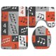 thumbnail image 1 of ABPHQTO Notas musicales gráficas Juego de alfombras de baño de 3 piezas Alfombra de baño Alfombra de contorno y tapa de inodoro ABPHQTO  Cont-CHAPPLE-16862, 1 of 2