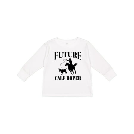 

Inktastic Future Calf Roper Team Roping Gift Toddler Boy or Toddler Girl Long Sleeve T-Shirt