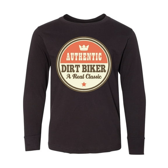 Inktastic Dirt Biker Vintage Classic Long Sleeve Youth T-Shirt