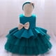 thumbnail image 1 of Vestido de princesa para niños, vestido de malla abullonada, vestido para niñas, vestido de cumpleaños para niñas de flores, 1 of 6