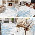thumbnail image 5 of 5'x7' Area Rugs for Living Room Bedroom, Seahorse Coastal Washable Rug Carpet Runner Indoor Outdoor, Summer Beach Ocean Nautical Coral Non Slip Floor Mats Area Rug for Kitchen, Nursery, 5 of 8