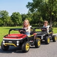 thumbnail image 2 of Costway 24V Ride on Toy for Big Kids 2 Seater Ride on UTV Truck Car with Remote Control Red, 2 of 10