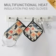 thumbnail image 4 of Yayeee Oven Mitts and Pot Holder Set of 2 Heat Resistant Kitchen Gloves Baking Hot Pad, Cats and Hearts, 4 of 5