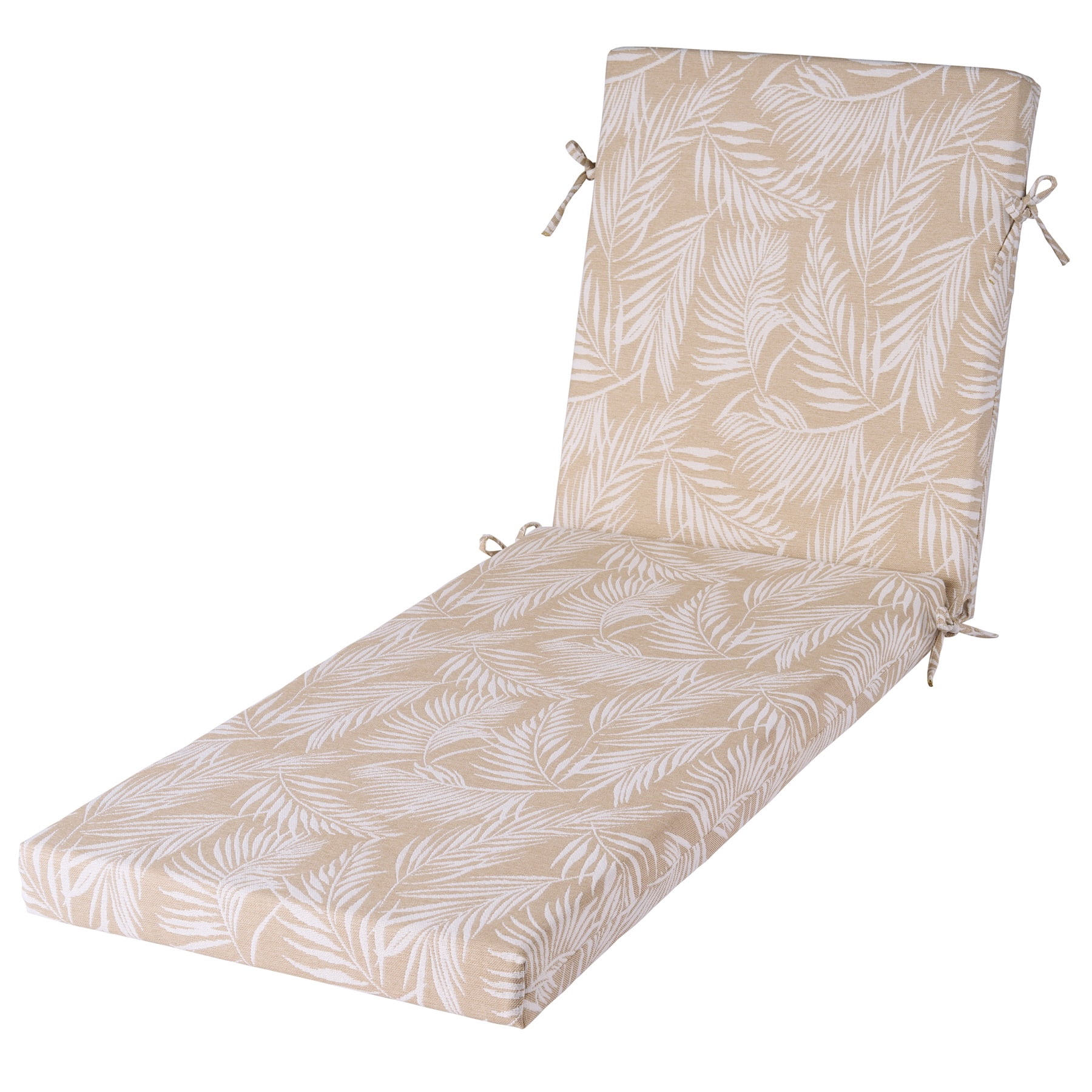 Better Homes & Gardens 72" x 23" Outdoor Chaise Lounge Cushion, 1-Piece, Palm Tan