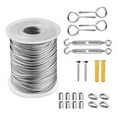 thumbnail image 1 of String Light Hanging Kit Stainless Steel Steel Wire Rope Heavy Duty String Lights Suspension Tool for Outdoor Garden Indoors, 1 of 7