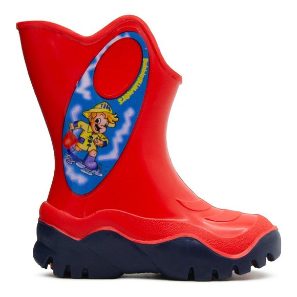 Bota Lluvia Niño Bubble Gummers Moon Rojo Marino 13-21 rojo 18