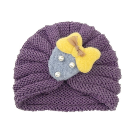 

RPVATI Infant Baby Toddler Child Children Kids Soft Knitted Beanie for Boys Girls Winter Warm Bow Hats 6M-3Y