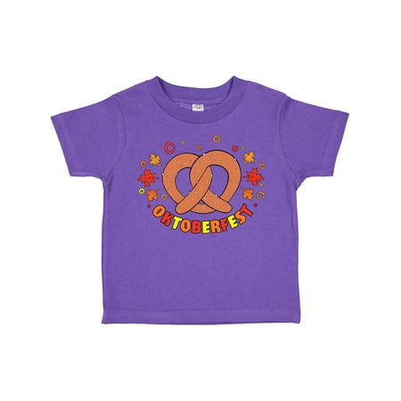 

Inktastic Oktoberfest with Pretzel and Leaves in Orange Red and Yellow Gift Toddler Boy or Toddler Girl T-Shirt