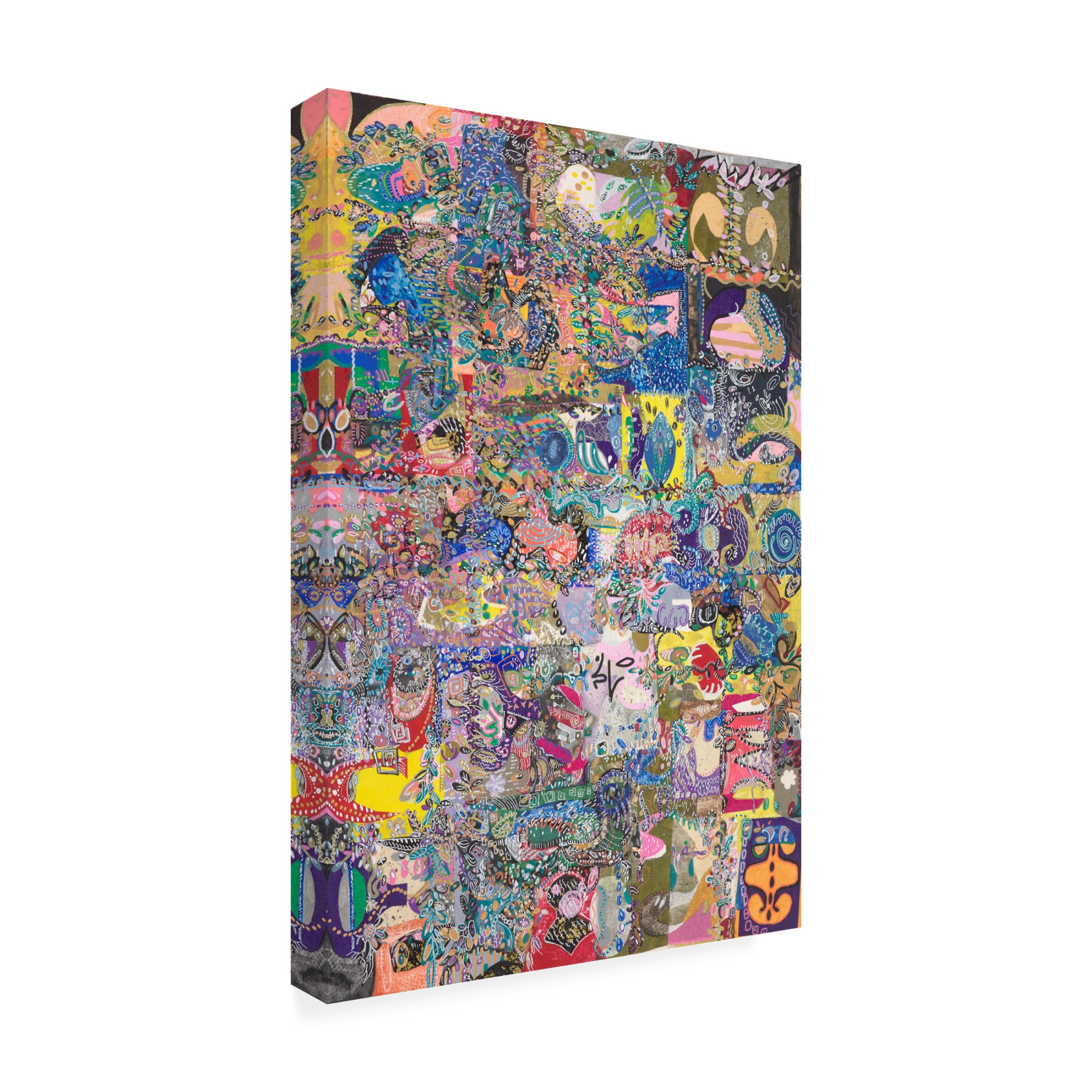 Canvas Wall Art - Ellen Kossoff 'Party On 2' Wall Art for Living Room, Bedroom, or Office Décor by Trademark Fine Art - 30 x 47 Inches