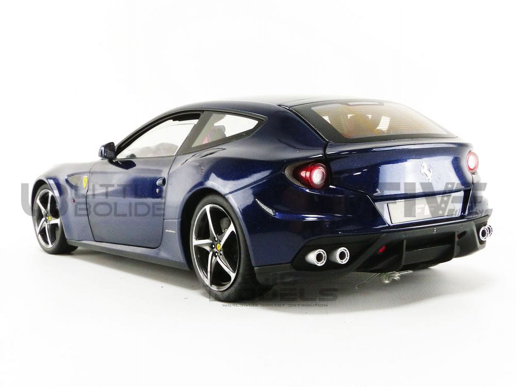 Ferrari FF GT V12 Blue 1/18 Diecast Model Car by Hotwheels