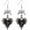Black, variant on Gothic Thorn Heart Earrings,Punk Style Red Purple Black Crystal Earrings Vintage Heart Cross Earring Y2k Aesthetic Hip Hop Earring Victoria Vampire Halloween Jewelry Costume