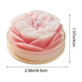 thumbnail image 3 of hulanddfd Flower Shape Scented Candles, 2.56"x1.57" Rose Shaped Aromatherapy Candle Romantic Ambiance Decor for Wedding Birthday Bridal Shower Housewarming Party Valentine's Day Gift Hot Pink, 3 of 6