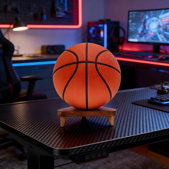 Basketball Holder, Ball Holder, Basketball Display Stand, Tabletop Display & Storage Rack for Basketball, Soccer Ball, Volleyball, Multi-Sport Ball Organizer