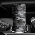 thumbnail image 4 of Camouflage Skinny Tumbler 20oz - Double Wall Vacuum Coffee- Birthday Gifts for Mom Sister Friends Women, 4 of 7