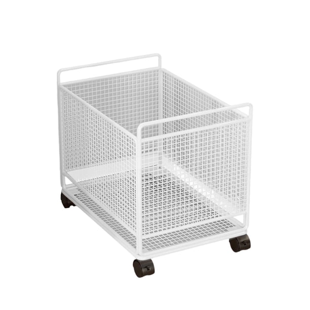 Cesta para la colada con ruedas para la entrada Blanco