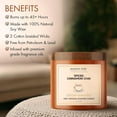 thumbnail image 3 of Majestic Pure Pumpkin Cinnamon Scented Candle with Up to 45+ Hours Burn Time, 2-Wick Soy Wax Blend, Cleaner Consistent Burn, 10 oz Jar Candle with Room-Filling Fragrance, Spiced Chai, 3 of 8