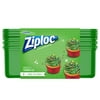 Ziploc Limited Edition Holiday Container, Green, Large Rectangle, 3 ct