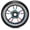 Black and Neo Chrome, variant on Envy 100mm Wheels Pink and Black